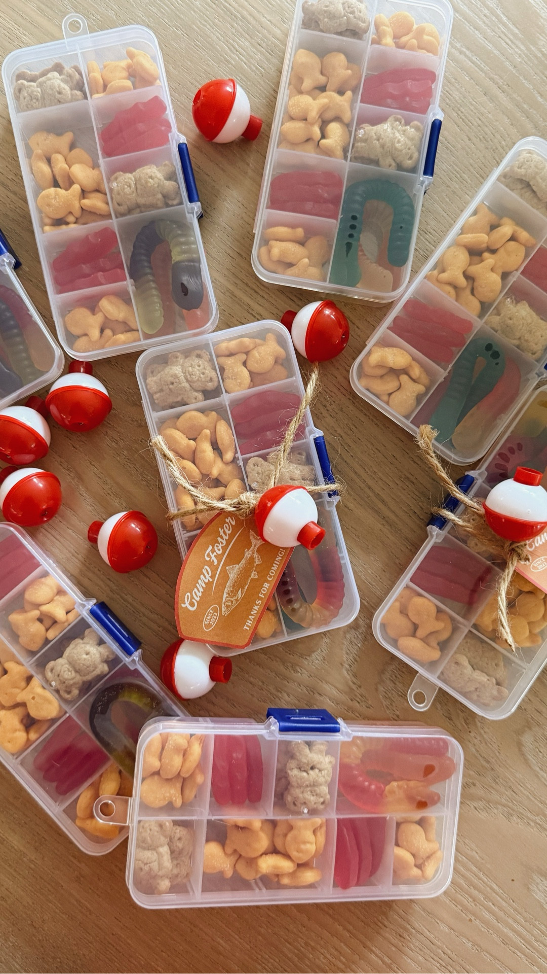 Tackle box giveaways 🐟 

#camptheme #onehappycamper #camp #partygiveaway #campbirthday

#LTKKids #LTKParties #LTKFamily