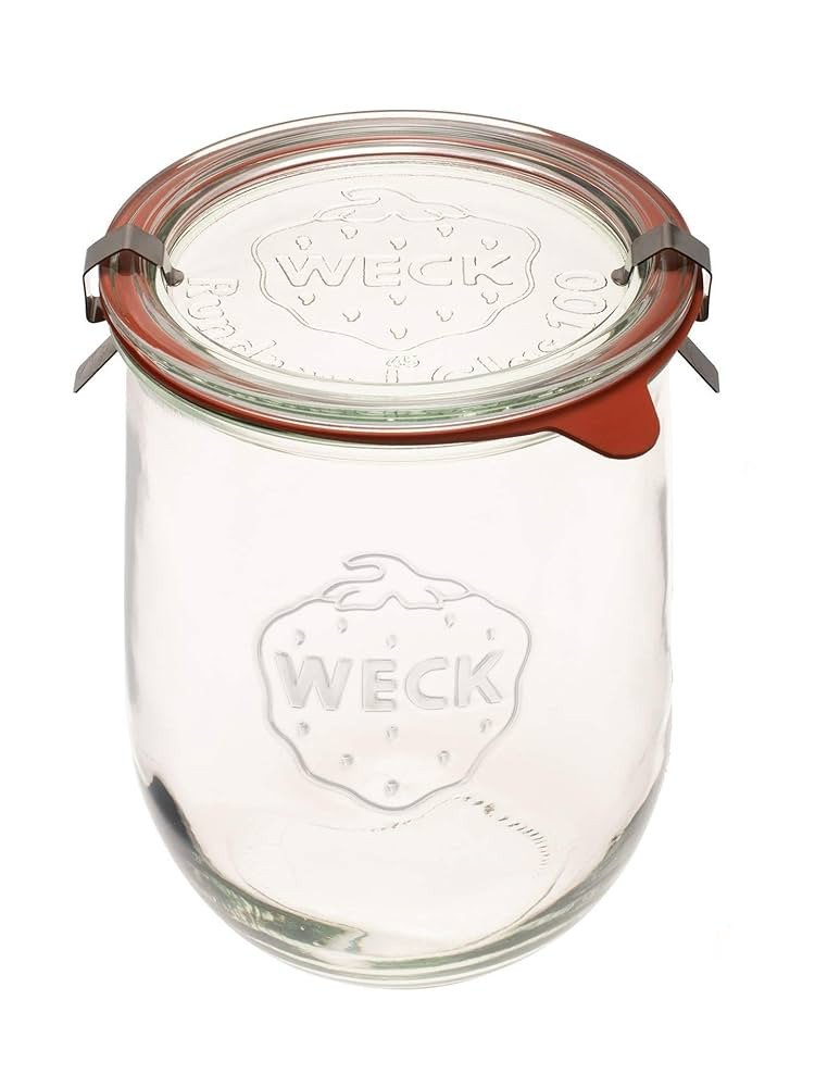 Weck Tulip Jar - Sour Dough Starter Jars for Sourdough - 1 x WECK 745 Large Clear Jar with Wide M... | Amazon (US)