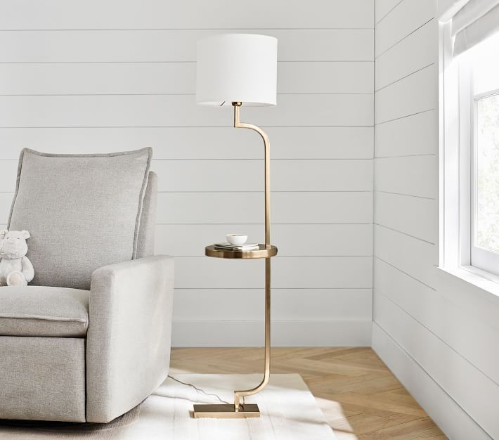 Polished Tray Floor Lamp | Pottery Barn Kids