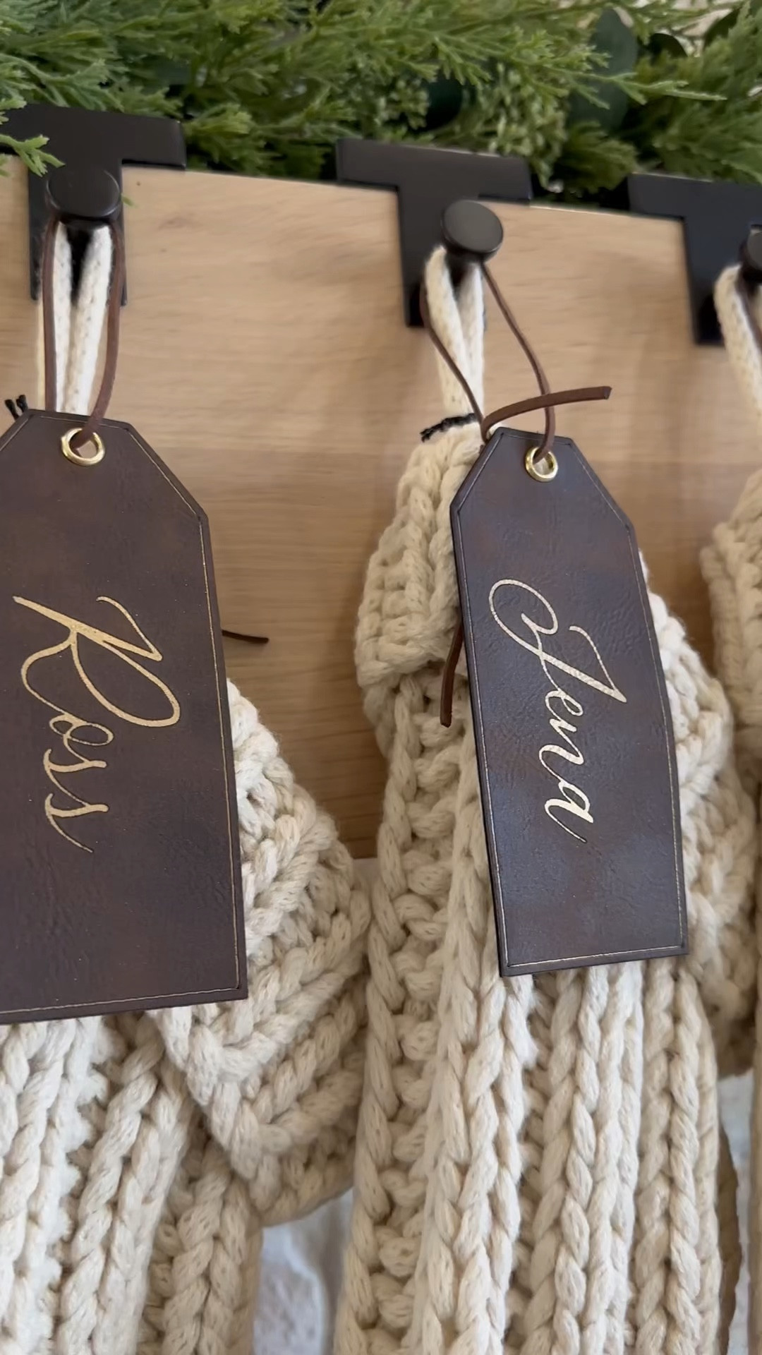 Leather stocking tags 

#LTKHome #LTKSeasonal #LTKHoliday