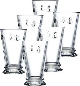 La Rochere Napoleon Bee Glasses Set Of 6 – 11.5 oz, Old Fashioned Glasses w/ The French Bee Emb... | Amazon (US)