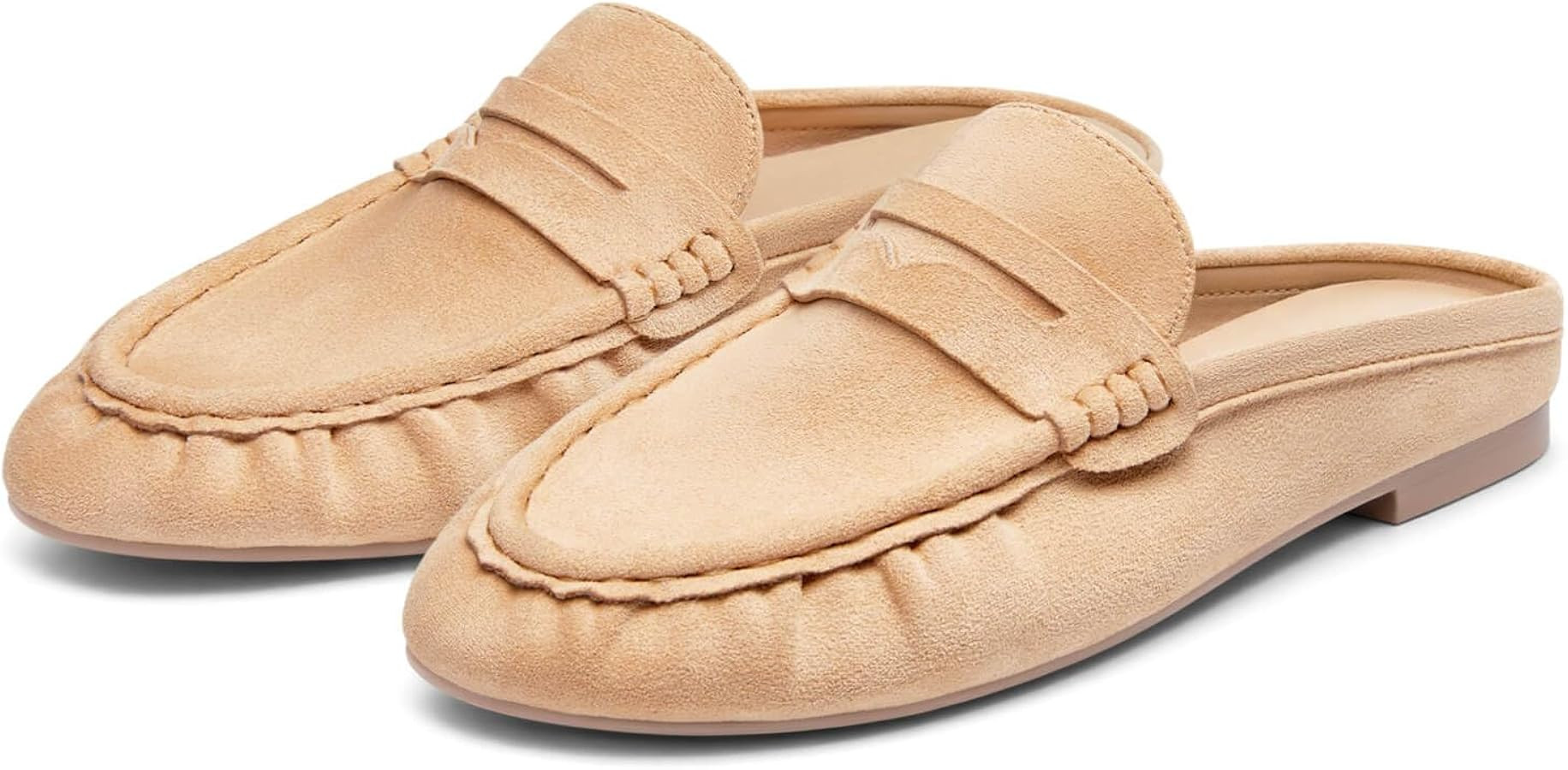 Coutgo Women's Mule Loafers Comfortable Slip On Shoes with Penny Strap Closed Toe Business Casual... | Amazon (US)