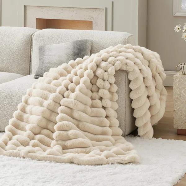 Bedsure Faux Fur Blanket,  Soft And Fluffy Blanket, Fuzzy Cozy Plush Throw Blanket For Couch, Sof... | Wayfair North America