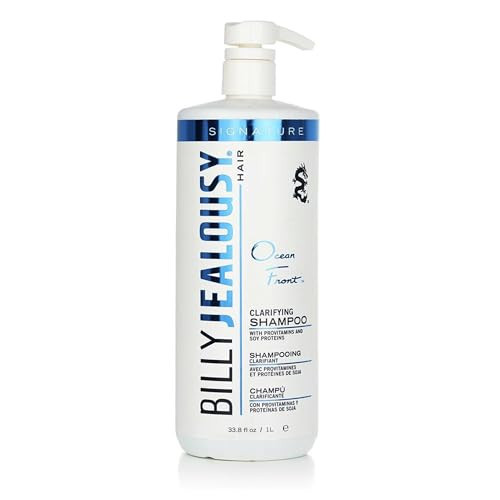 Billy Jealousy Ocean Front Clarifying Shampoo for Build Up, Excess Oil, Dirt, Product & Hard Water, Refreshing Oily Hair Shampoo for Men, Scalp Detox Unclogs Hair Follicles, Paraben-Free, 33.8 Fl Oz | Amazon (US)