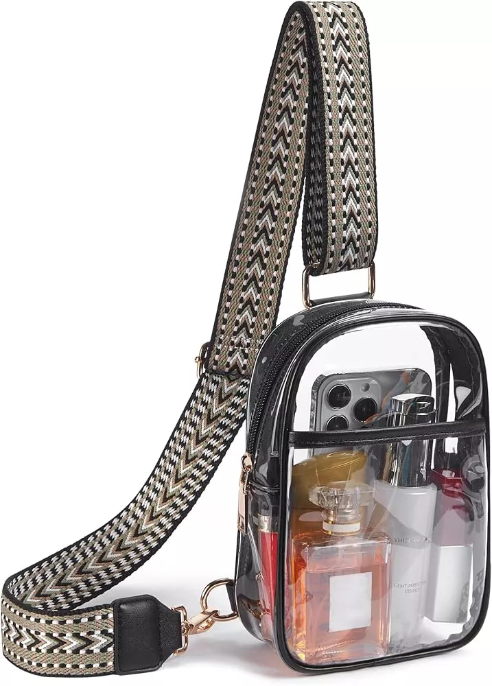  WEIMZC Clear Bag Stadium Approved, Adjustable Shoulder