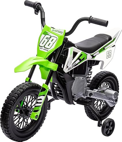 Motocicleta infantil de 12 V con neumáticos con peldaños y velocidad máxima de 3.1 mph, motoci... | Amazon (US)