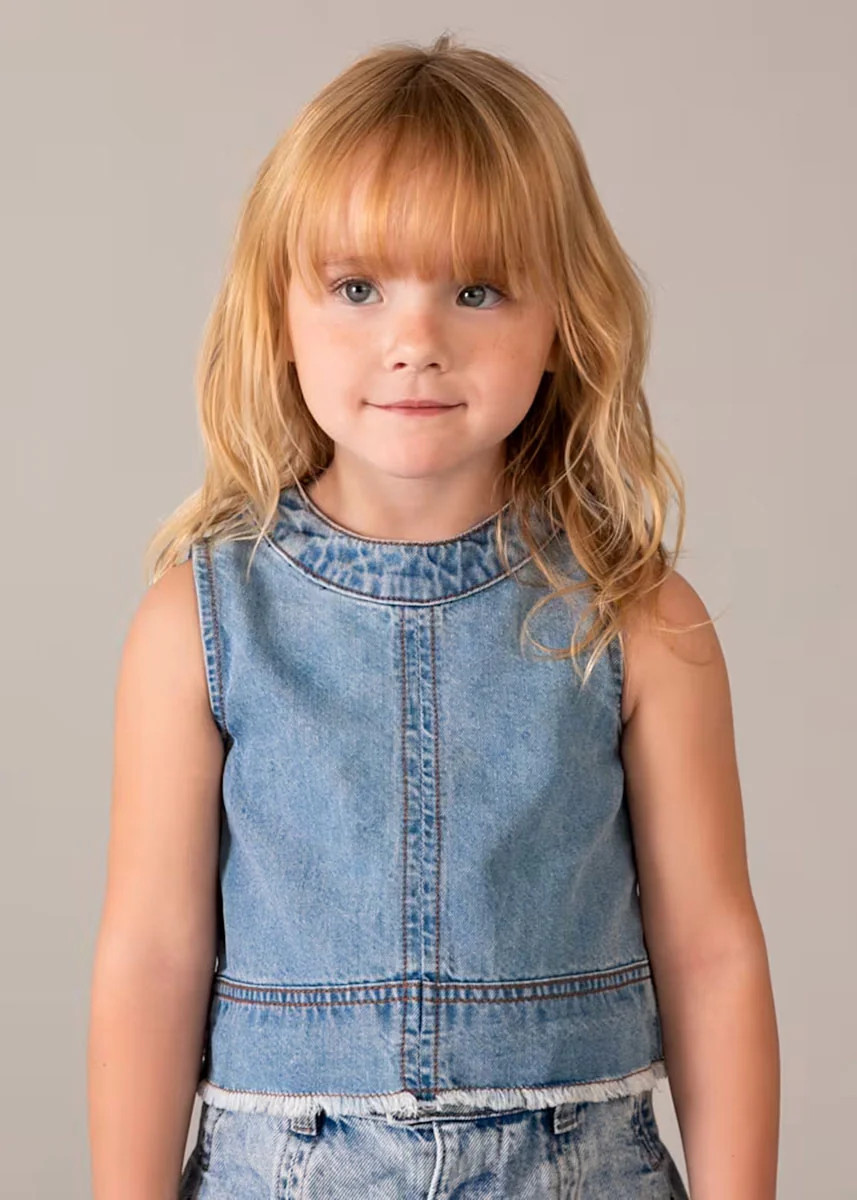 Ellie Denim Top - Light | Alice & Wonder
