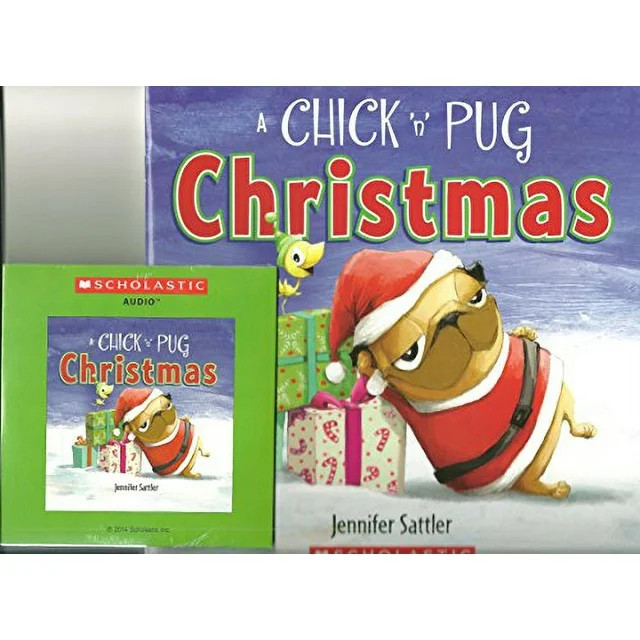Pre-Owned A Chick 'N' Pug Christmas Paperback Book & Audio Cd Set By Jennifer Sattler Paperback | Walmart (US)