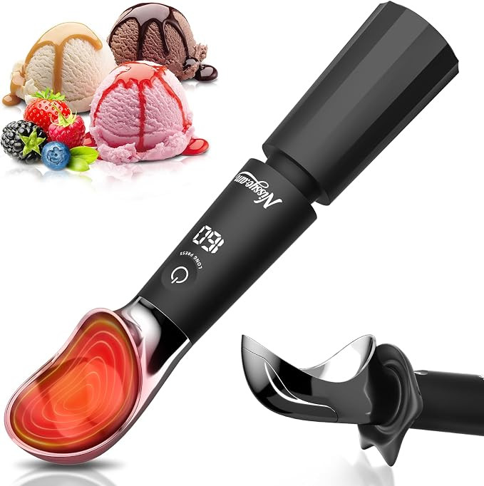 Heated Ice Cream Scoop, Rechargeable Electric Scooper for Hard Ice Cream | Amazon (US)