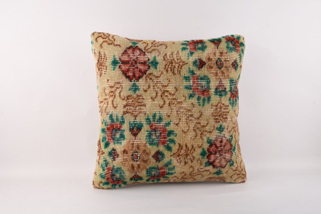 Turkish Kilim Pillow, Decorative Throw Pillow, Handmade Kilim Pillow, Boho Decor, Tribal Sofa Pil... | Etsy (US)