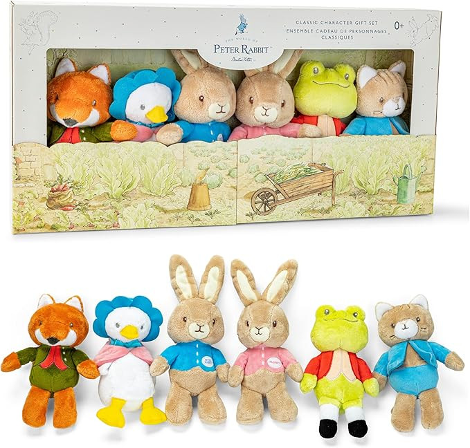 KIDS PREFERRED Peter Rabbit Classic Stuffed Animal Characters 6 Piece Gift Set 9 Inch Plush Toys ... | Amazon (US)