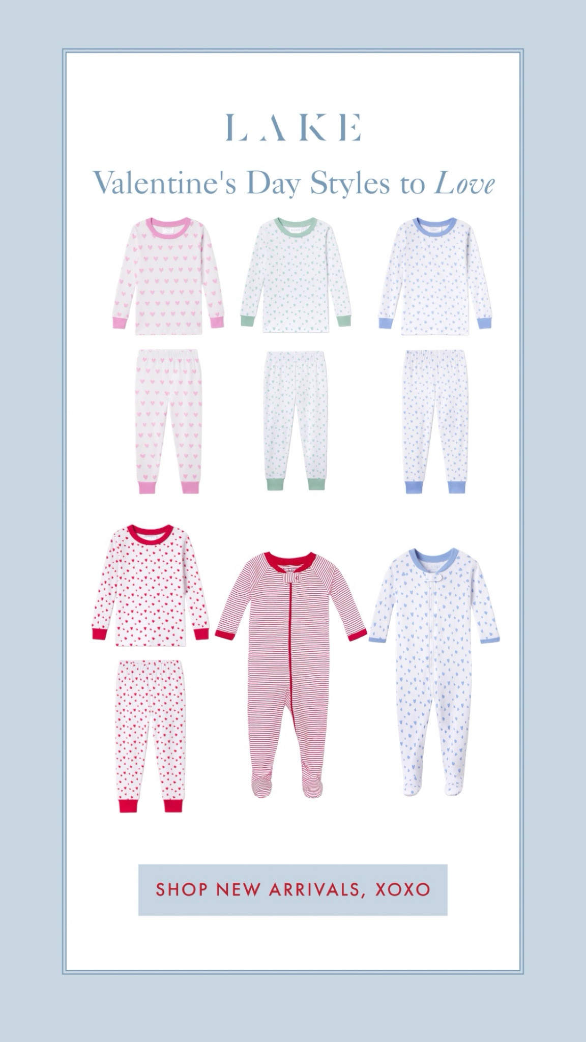 LAKE Pajamas Mini Heart Collection for children, babies, and toddlers 

#LTKstyletip #LTKfamily #LTKSeasonal