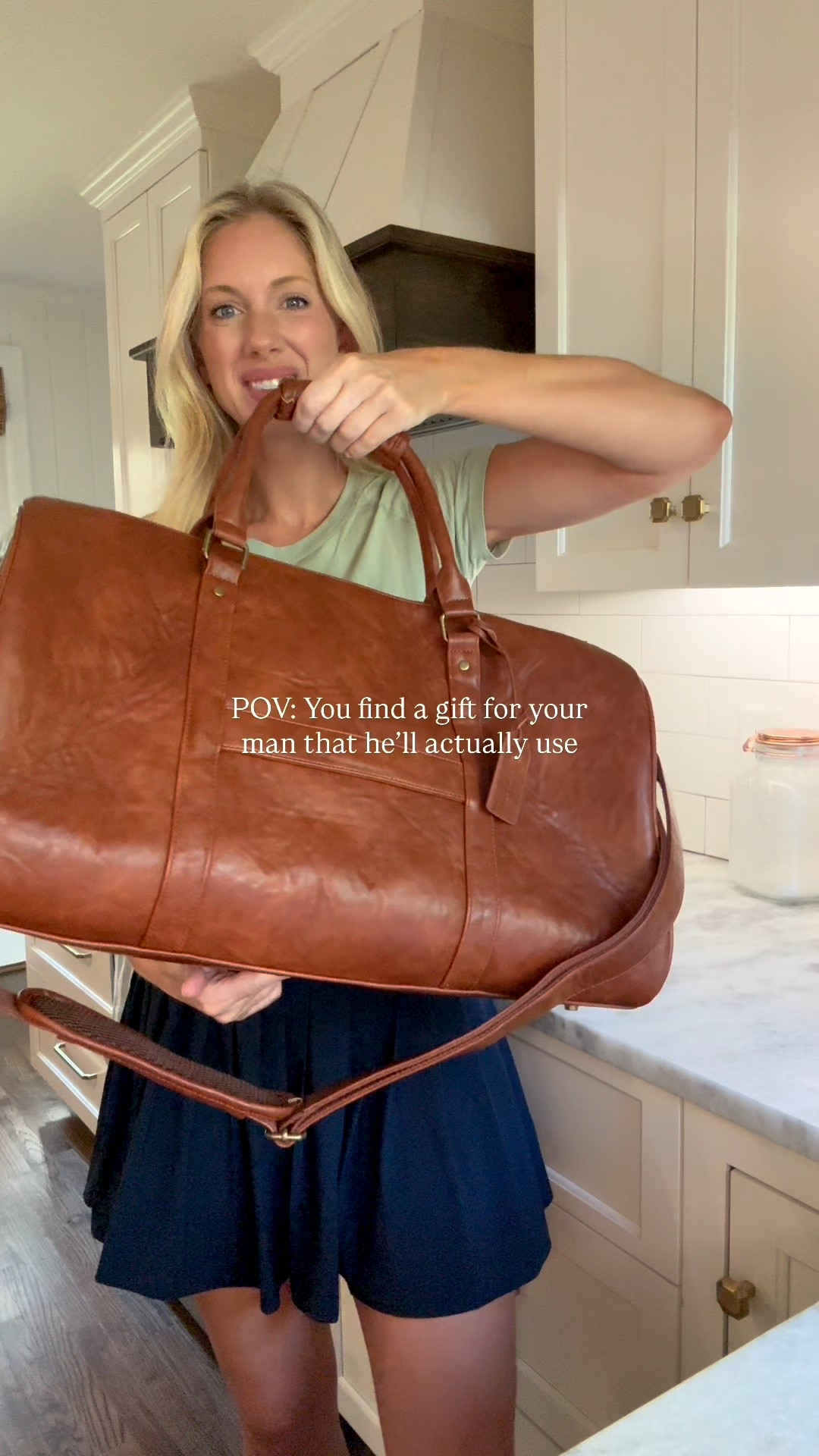 A gift he’ll actually appreciate thanks to @HomeWetBar.⁣
⁣
Meet the Personalized Theodore Men’s Duffle Bag: his new go to travel companion. Designed with a padded laptop sleeve, dedicated compartments for all his gear, and a sleek vegan leather finish, it’s where style meets function.⁣
⁣
Bonus points for the custom initials because no one’s mistaking this one at baggage claim. 👀⁣
⁣
#ad #HomeWetBar #GiftsForHim #WeekendVibes #ModernManStyle

#LTKItBag #LTKMens