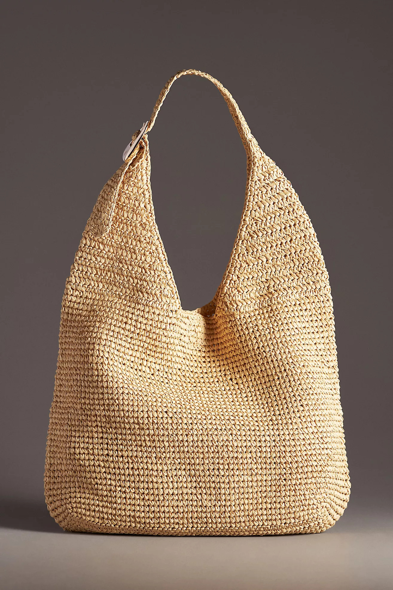 The Love Knot Slouchy Bag: Raffia Buckle Edition | Anthropologie (US)