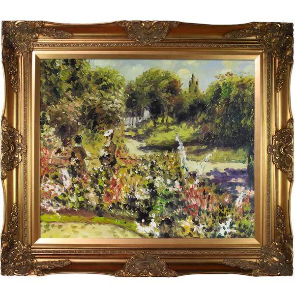The Rose Garden At Wargemont by Pierre-Auguste Renoir - Picture Frame Painting on Canvas | Wayfair North America