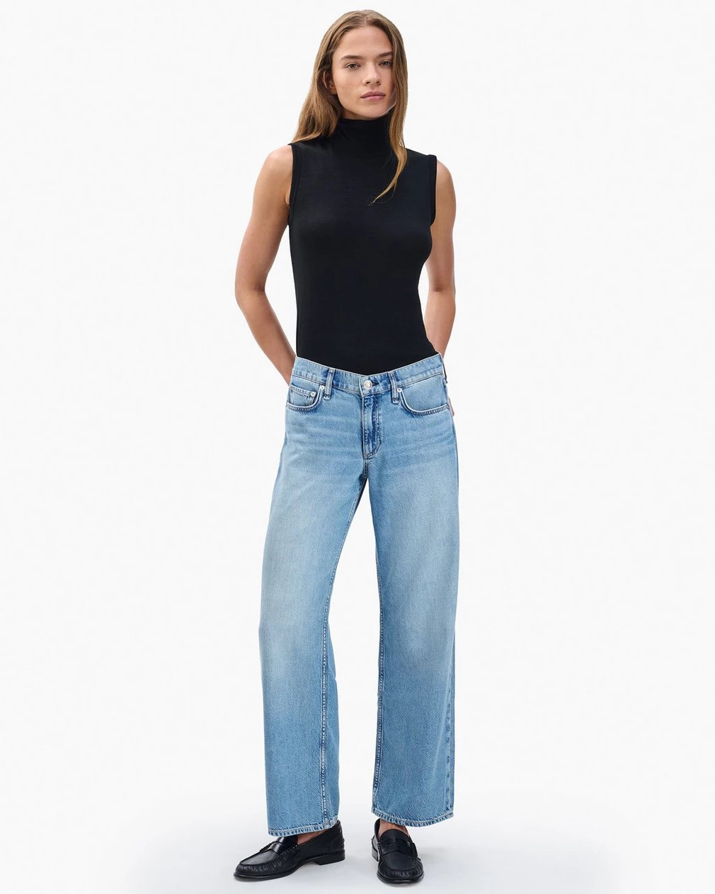 Saige Ankle Relaxed Straight Jeans | rag & bone