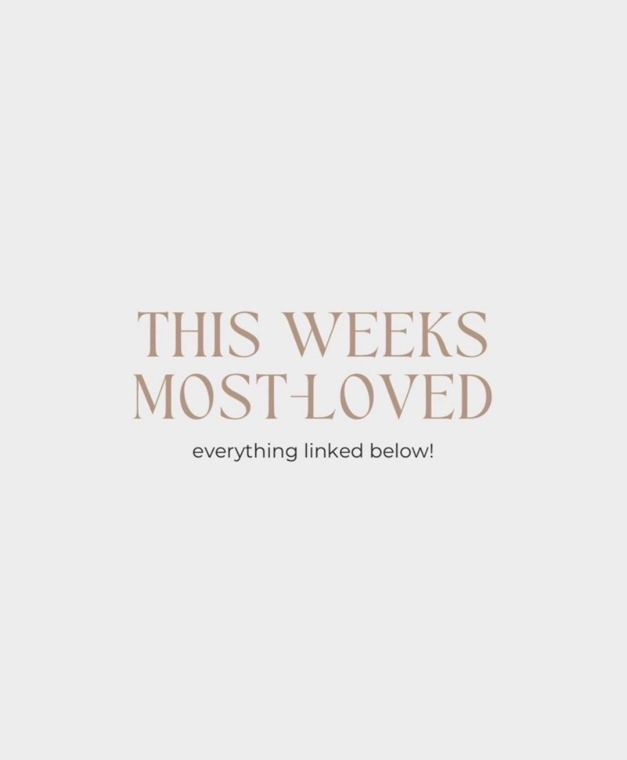 The items you loved most this week!

#LTKSeasonal #LTKdayinmylife