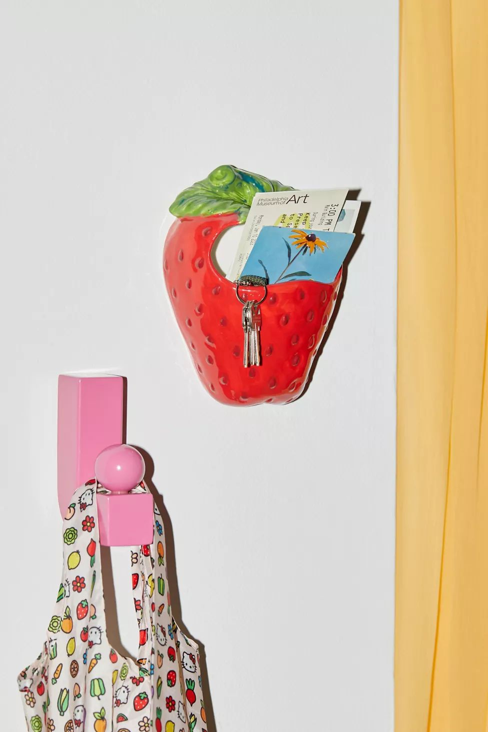 Strawberry Wall Pocket Vase | Urban Outfitters (US and RoW)