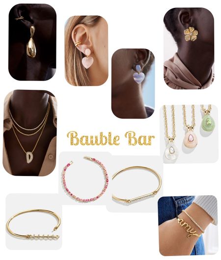 Bauble Bar new arrivals! New statement earrings, delicate necklaces and bracelets!! These will look great with every look in your closet 

#LTKstyletip #LTKfindsunder100 #LTKfindsunder50