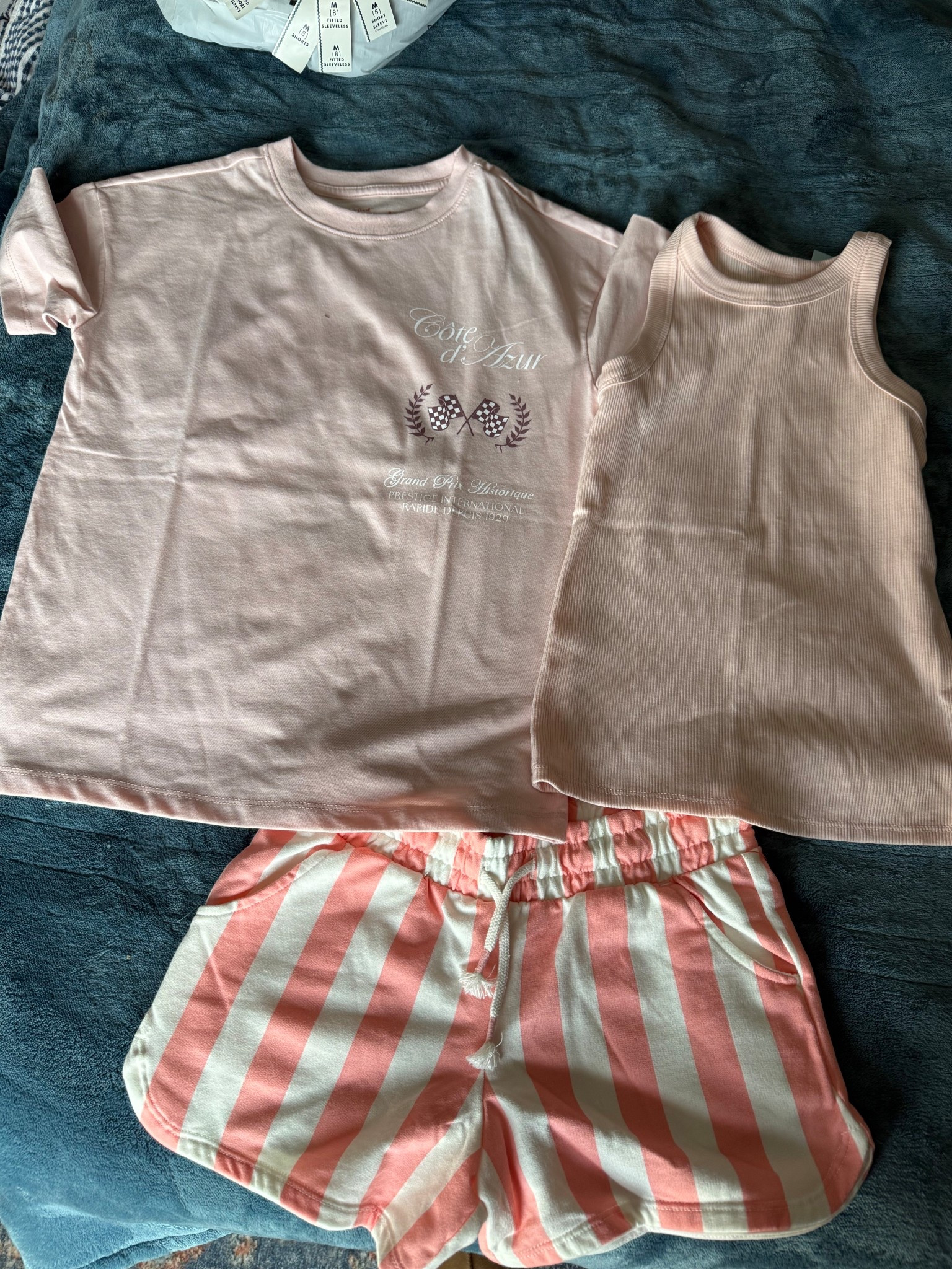 This was Emmy’s favorite color scheme! The tee is over sized and we got the shorts in multiple designs because they are so soft! 

#LTKmomlife #LTKKids #LTKTravel