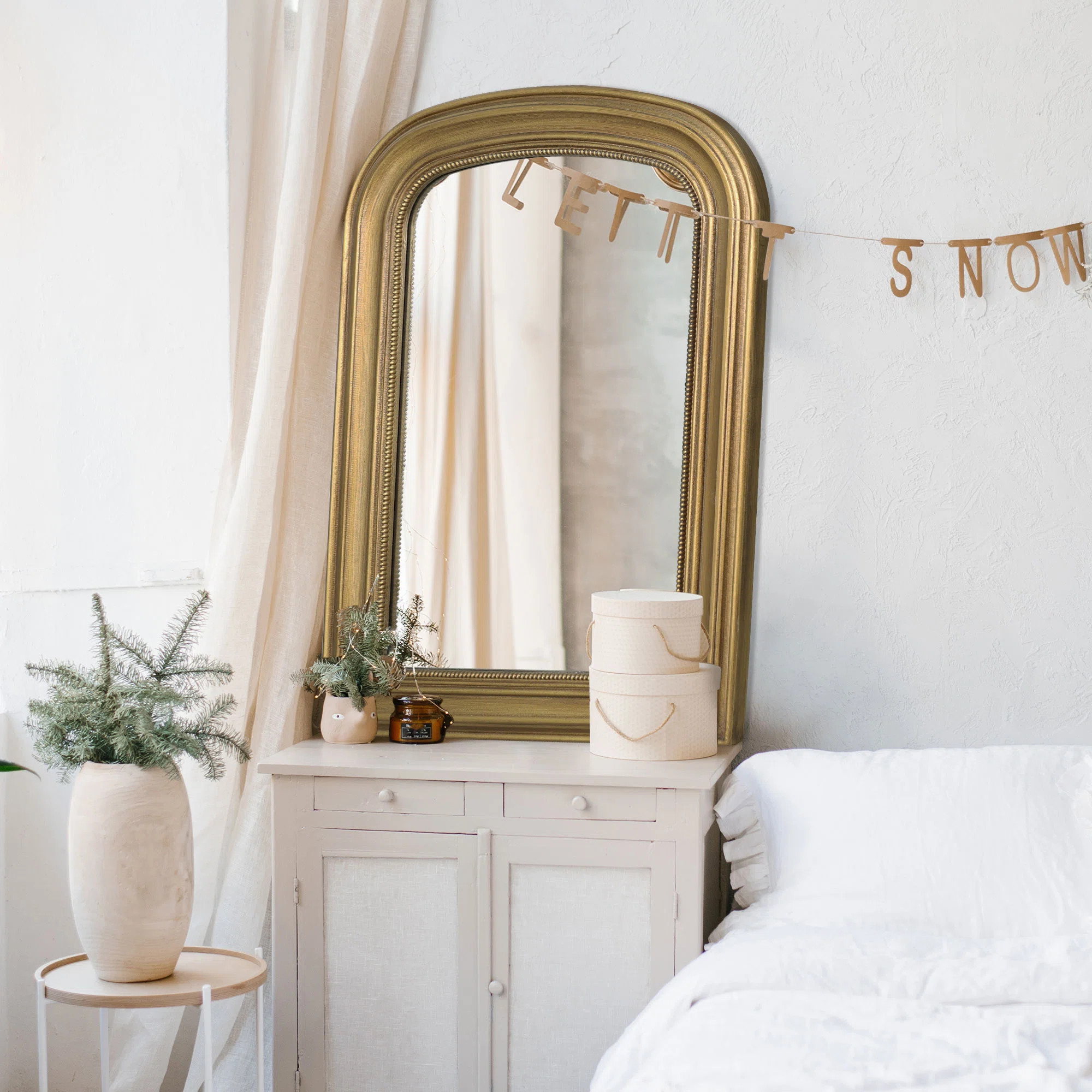 Winston Porter Decorative Wall Mirror with Wooden Frame | Wayfair | Wayfair North America