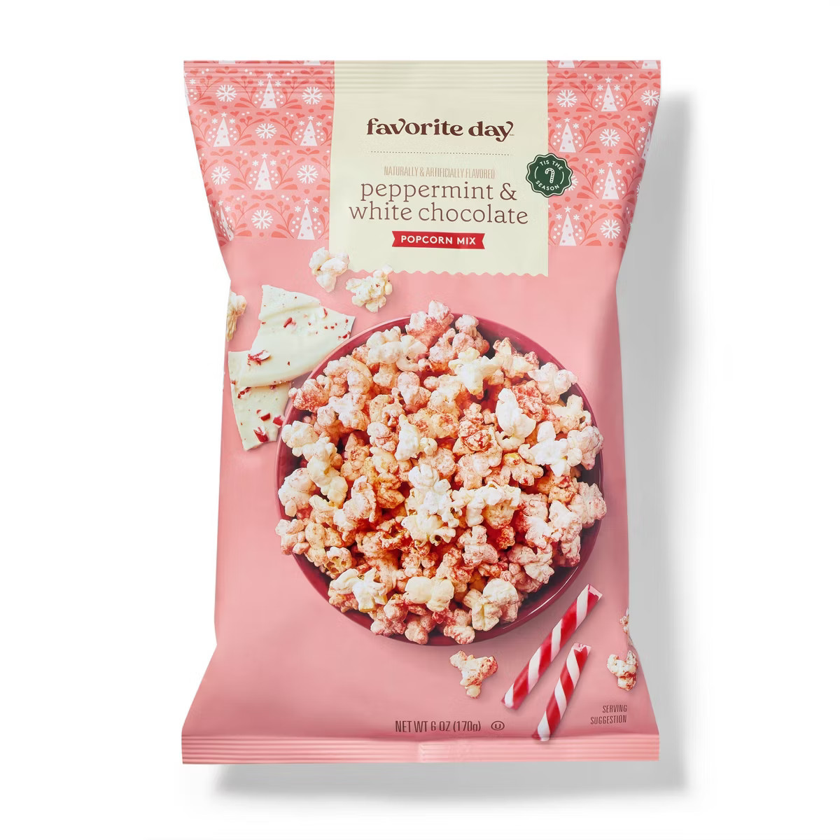 Christmas Peppermint and White Choc bark Popcorn 6oz - Favorite Day™ | Target