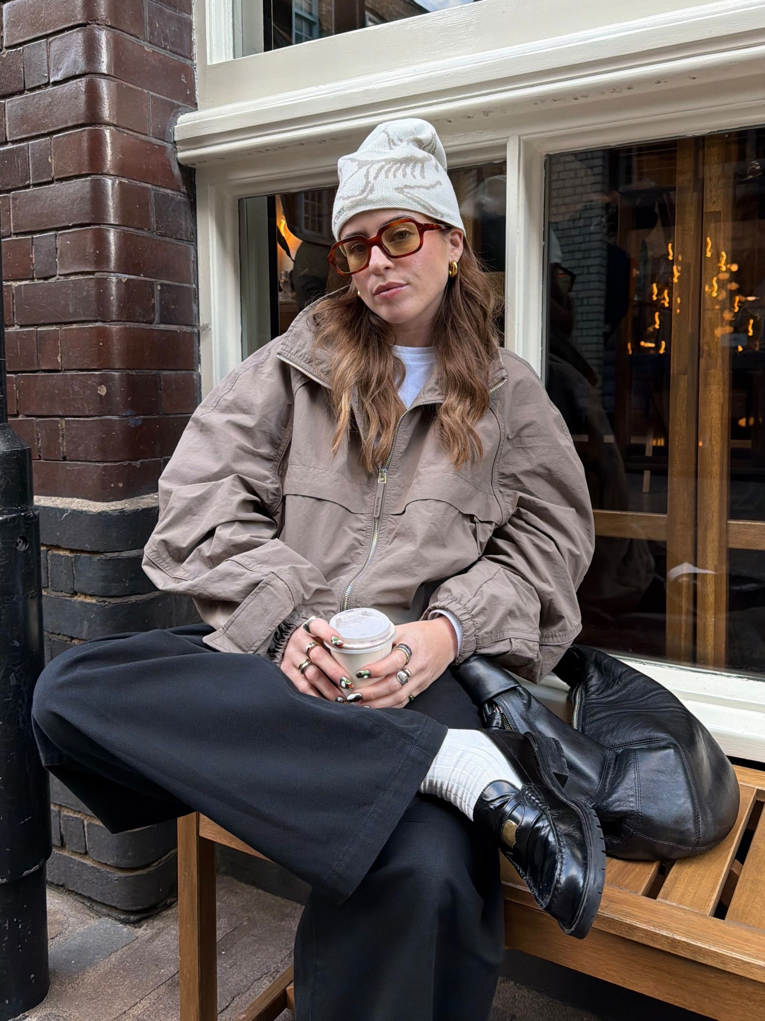 Rain jacket, lightweight jacket, Uniqlo trousers, acne jacket, free people loafers, arcteryx beanie 



#LTKwinter #LTKuk #LTKeurope