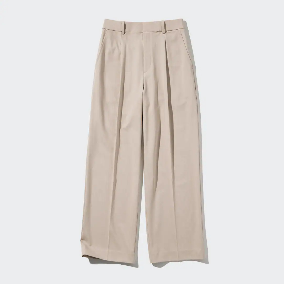 PLEATED WIDE LEG TROUSERS | UNIQLO (UK)