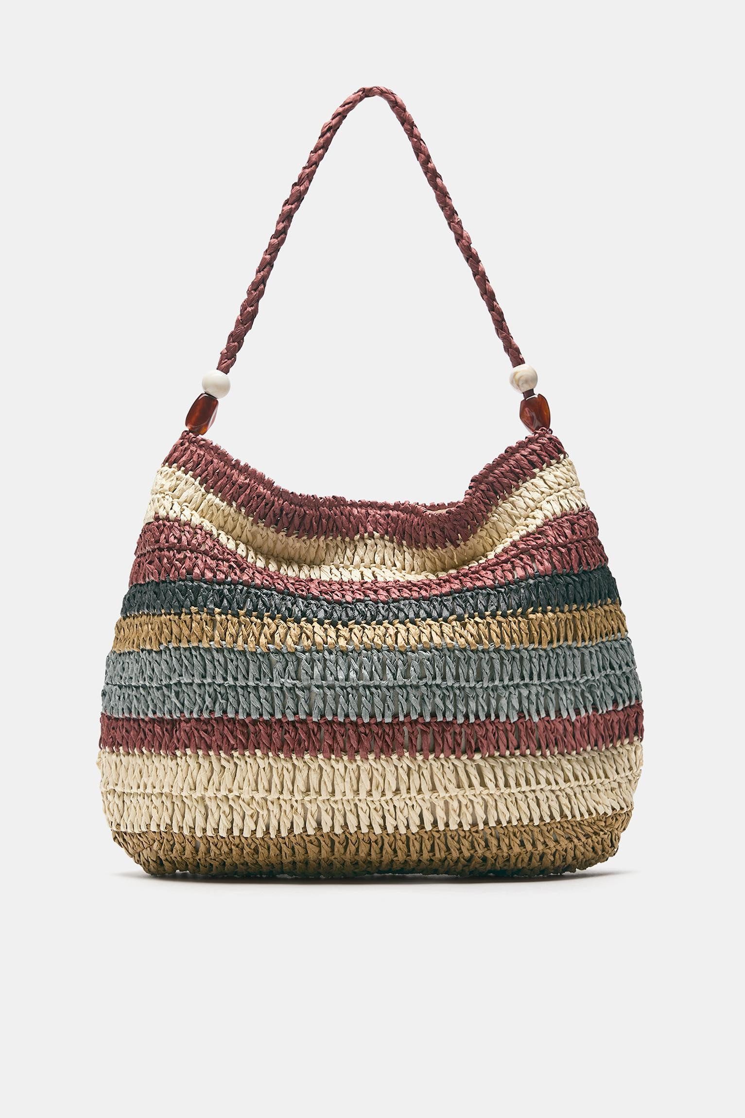 Woven striped tote bag | Pull&Bear United Kingdom | PULL and BEAR UK