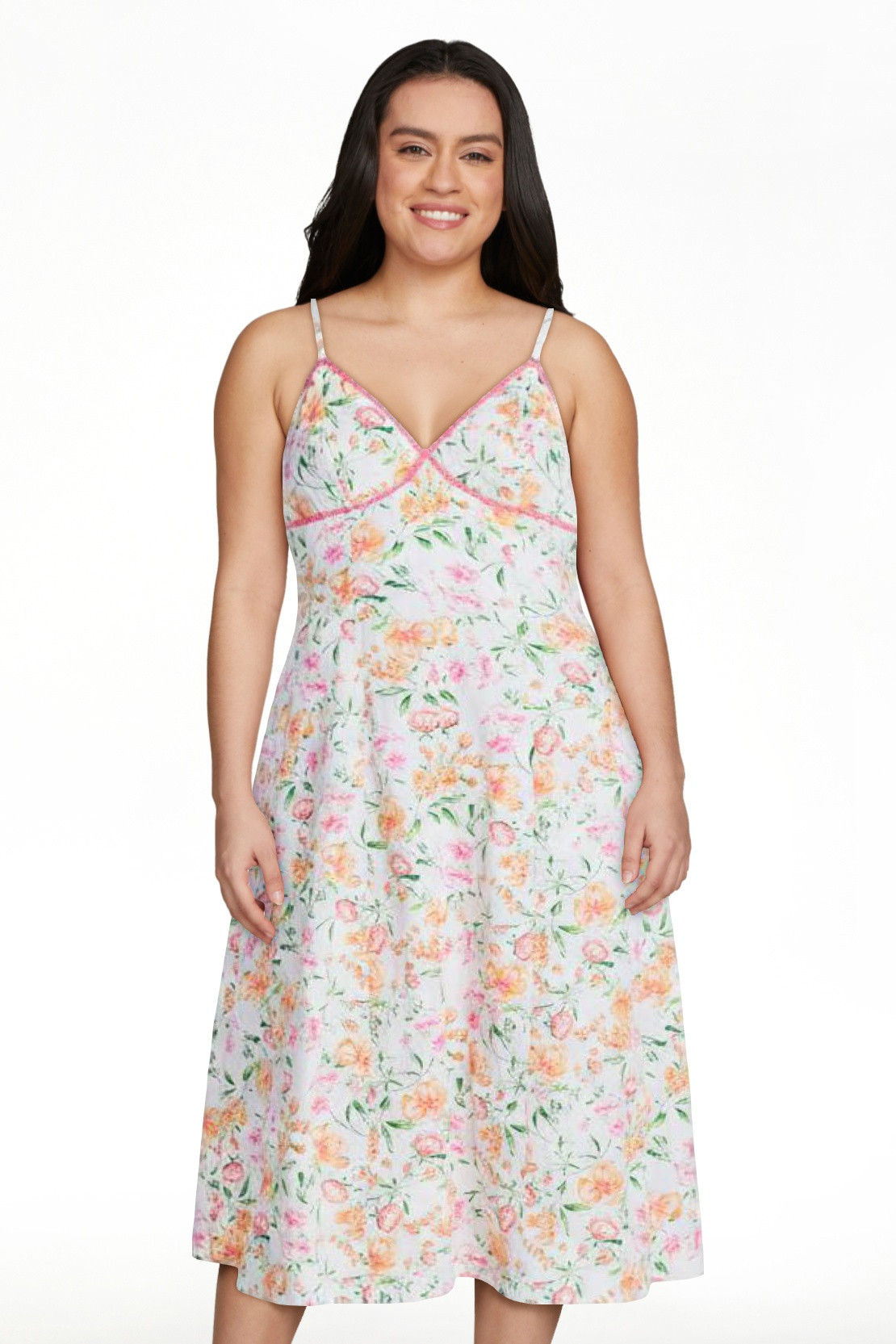 Free Assembly Women's Sleeveless Cotton Panel Midi Dress, Size-XS-XXL | Walmart (US)
