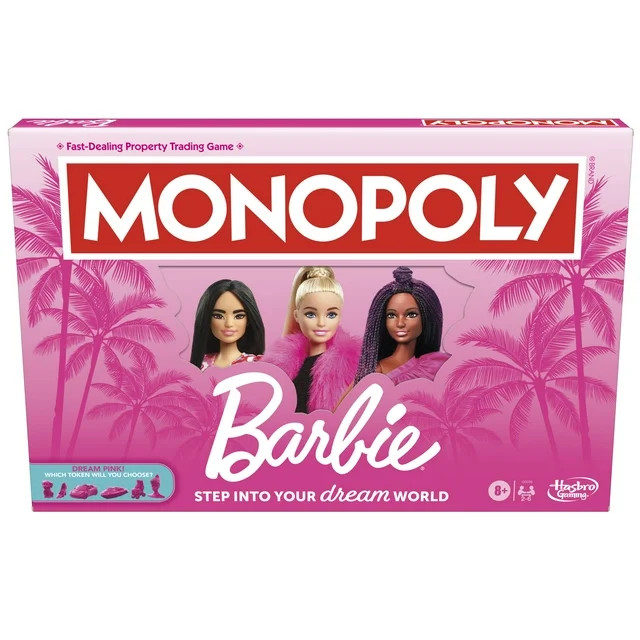 Monopoly Barbie Board Game for Family, by Hasbro | Walmart (US)