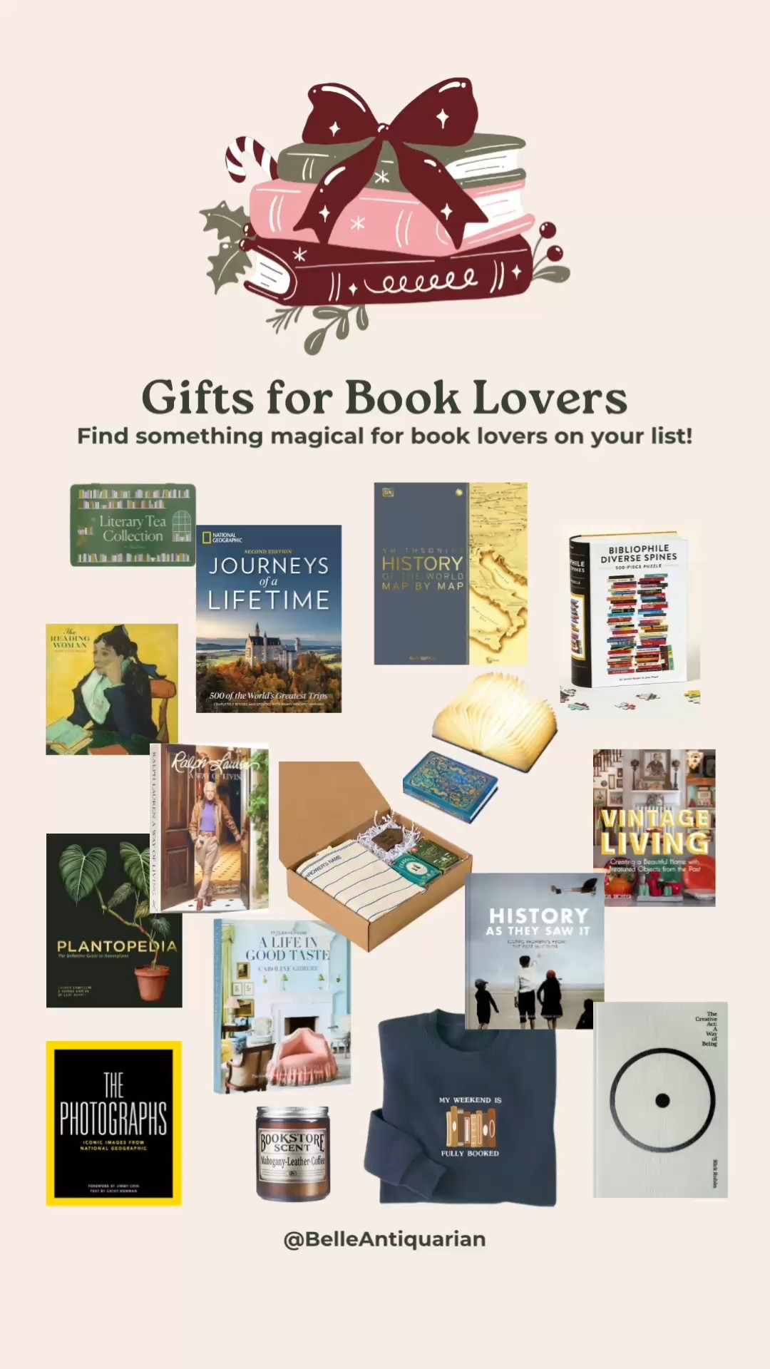 Need a gift idea for the book lover on your Christmas list? This guide is full of gift ideas for the readers, book lovers, and bibliophiles in your life. 

Coffee table books, travel, life, leisure, and everything in between - there's something for everyone. Not sure which book to get? Here are a few book themed gifts that will be a big hit.  

 #LTKGiftGuide #LTKHoliday #LTKOver40

#LTKHoliday #LTKGiftGuide #LTKselfcare