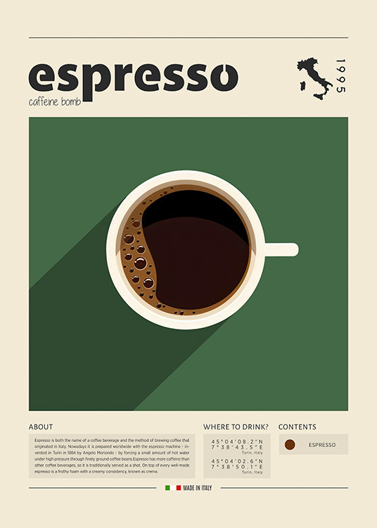 Cup of Espresso Print | Desenio