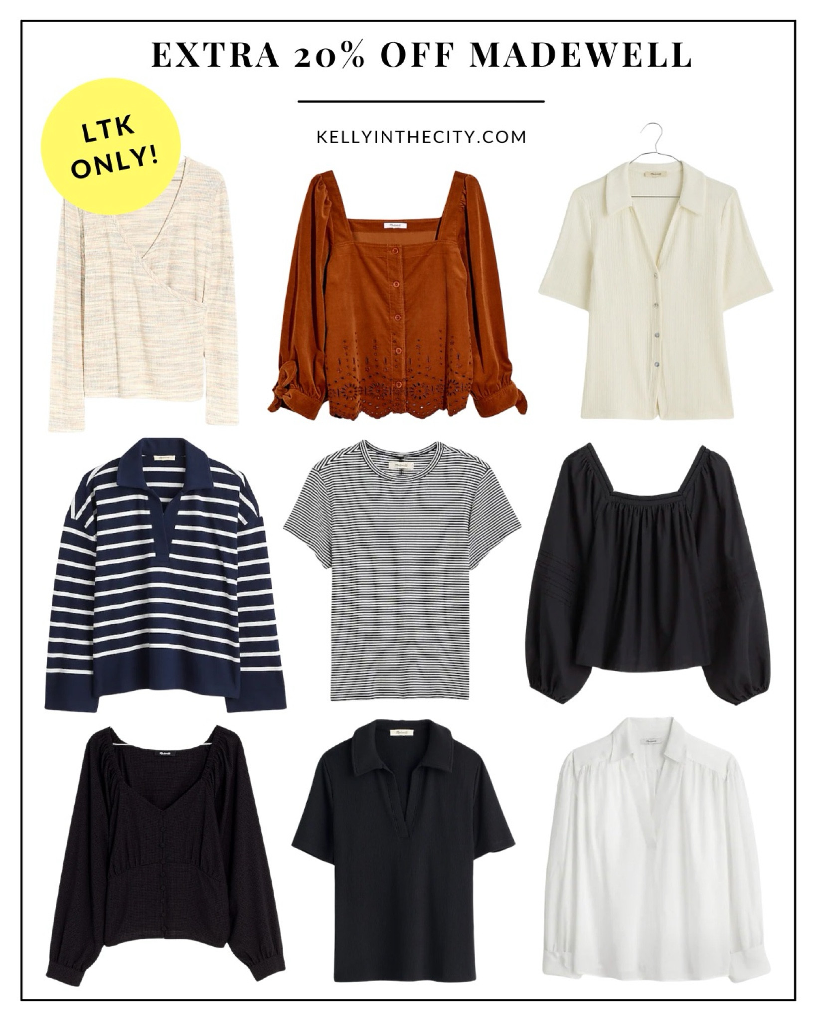 LTK x Madewell sale on sale! Wrap tops, polo shirts, rugby shirts, ribbed tees, and more for double the discount.

#LTKxMadewell #LTKFindsUnder50 #LTKSaleAlert