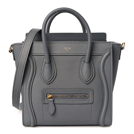 Baby Drummed Calfskin Nano Luggage Kohl | FASHIONPHILE (US)