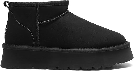 DREAM PAIRS Women's Snow Boots Platform Winter Boot, Faux Fur Lined Slip On Ankle Boots | Amazon (US)