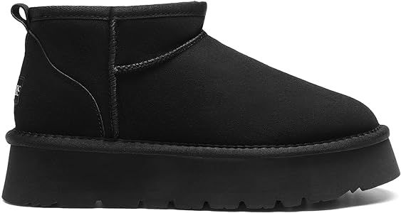 DREAM PAIRS Women's Snow Boots Platform Winter Boot, Faux Fur Lined Slip On Ankle Boots | Amazon (US)