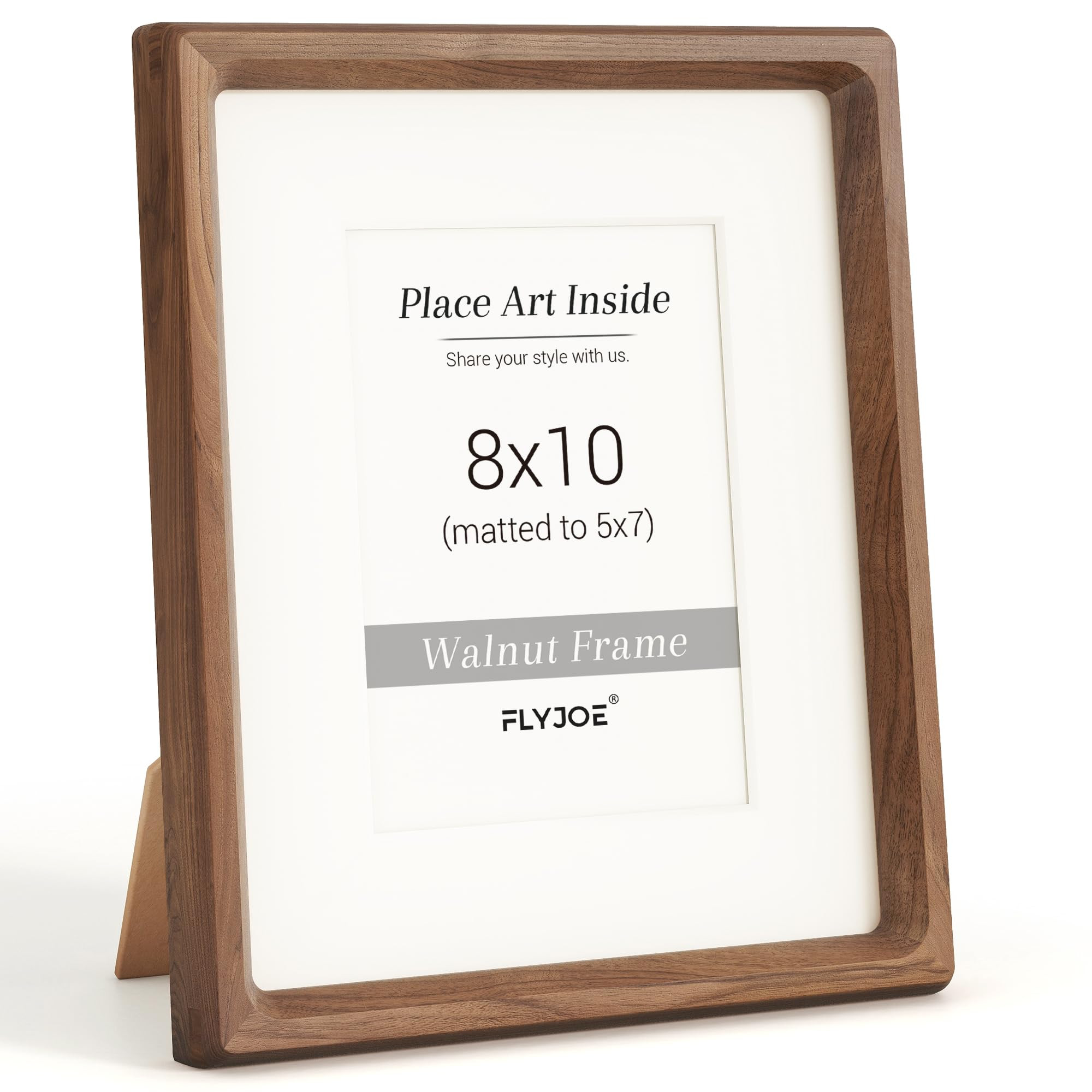 8x10 Picture Frame, USA-Sourced Natural Walnut Wood Photo Frame with Tempered Glass, Handcrafted ... | Amazon (US)