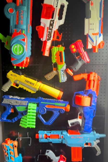 Kids nerf gun storage idea. 
