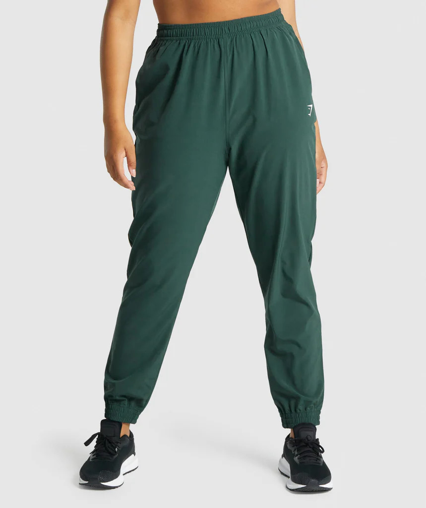 Gymshark Training Woven Joggers - Dark Green | Gymshark (Global)