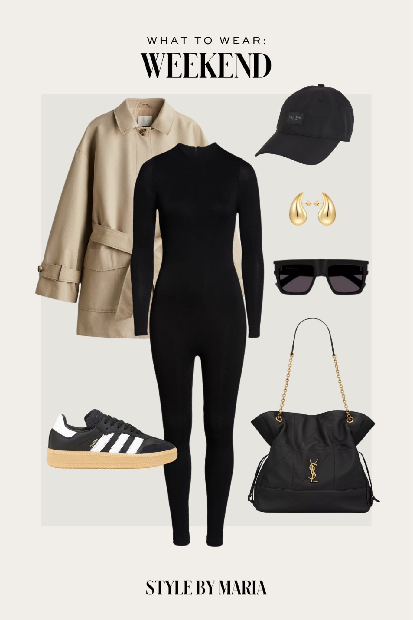 Casual winter outfit
H&M coat
Naked wardrobe bodysuit
Adidas sneakers 
Saint Laurent bag 

#LTKFindsUnder100 #LTKShoeCrush #LTKActive