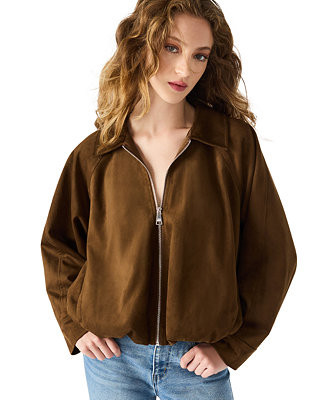 Women's Faux Suede Mackey Long Sleeve Jacket | Macy's