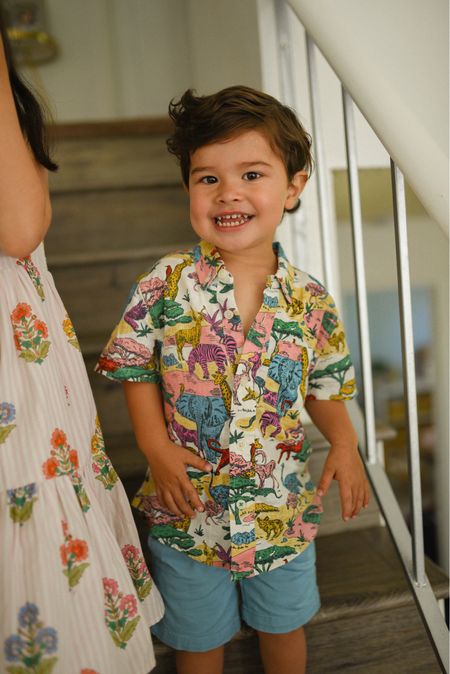 The cutest summer look for little boys! This printed shirt is adorable!! Highly recommend it! 
Boden clothing, summer outfits for kids, summer styles for little boys

#LTKFindsUnder100 #LTKFindsUnder50 #LTKFamily