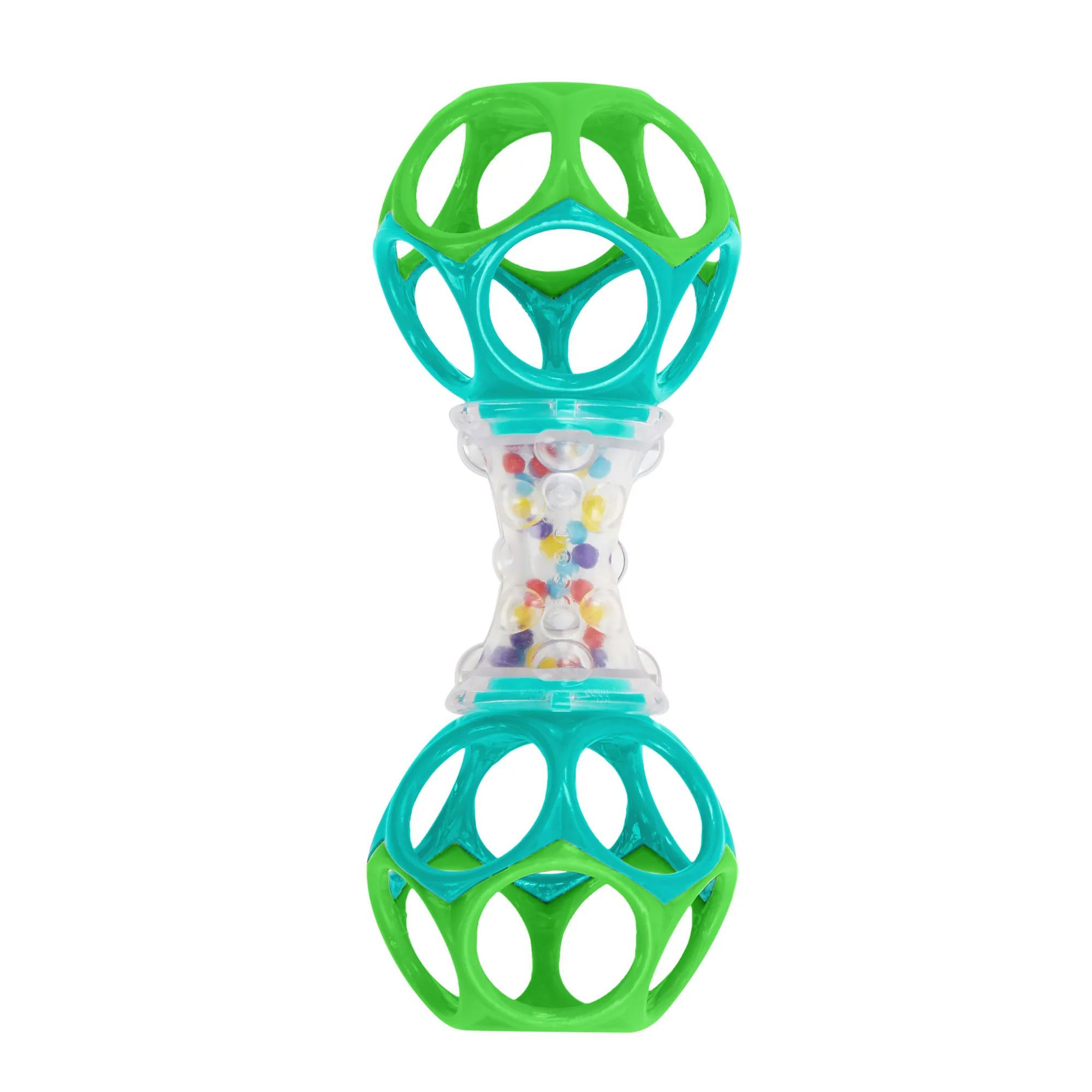 Bright Starts Oball Shaker Easy Grasp Baby Rattle, Blue and Green | Walmart (US)