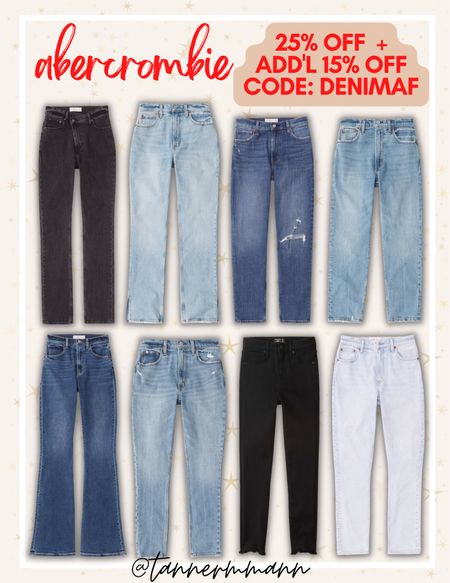 Abercrombie Sale 25% off all jeans + additional 15% off with code DENIMAF
#jeans

#LTKstyletip #LTKsalealert #LTKcurves