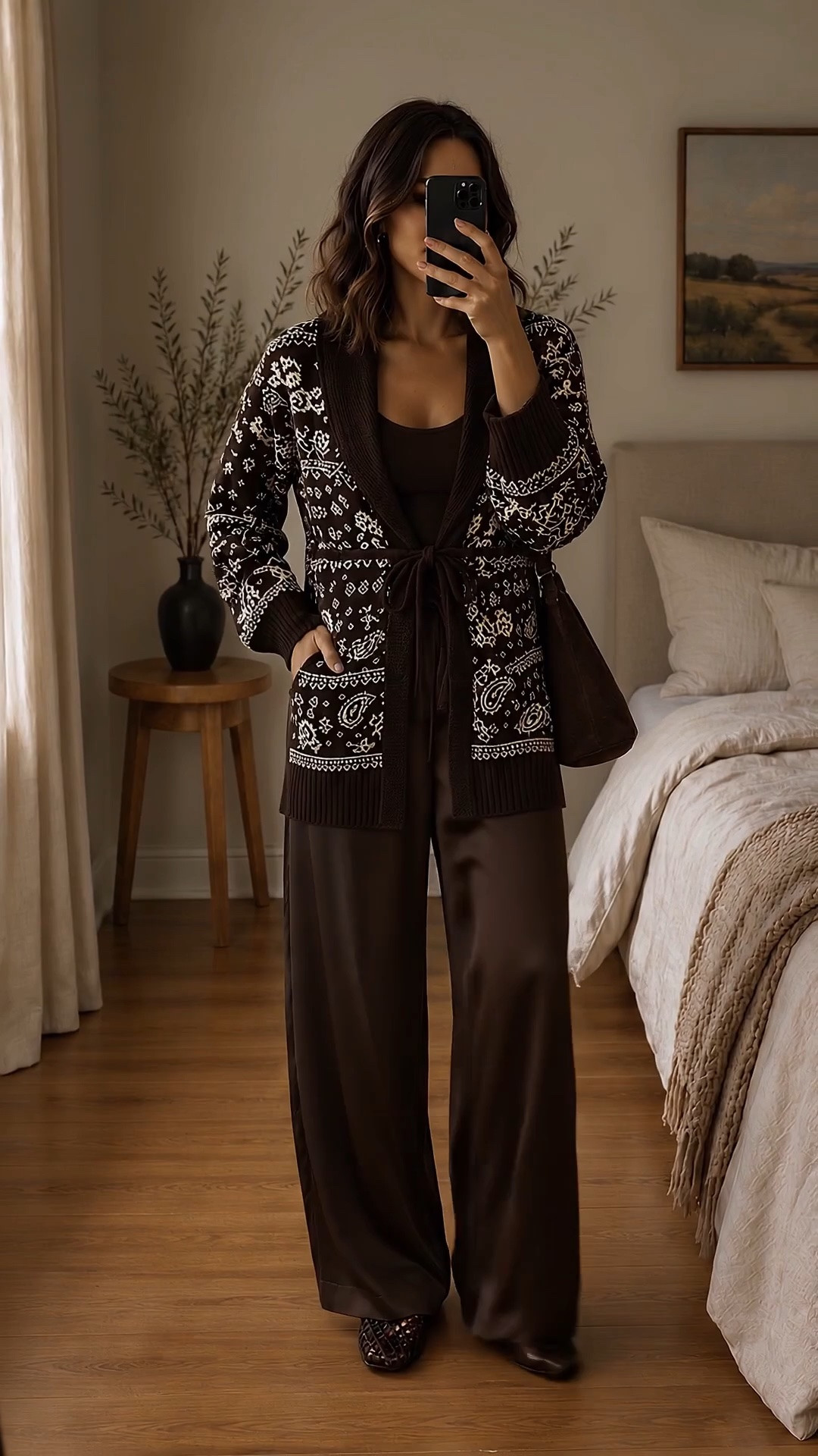 Chocolate brown is THE color for fall 🤎🍂 This Abercrombie satin set is such an easy way to look put together while still feeling comfortable. The feminine button-front top + flowy satin pants make it feel a little elevated, and I love it paired with woven flats and a suede bag. Perfect for dinner, date night, work or a fall girls’ night.

Shop the full look on my LTK 🤎

#Abercrombie #AbercrombieStyle #AbercrombieFinds #FallOutfit #ChocolateBrown #FallFashion #FallStyle #LTKFinds #LTKStyle #DateNightOutfit

#LTKSeasonal #LTKgrwm #LTKootd