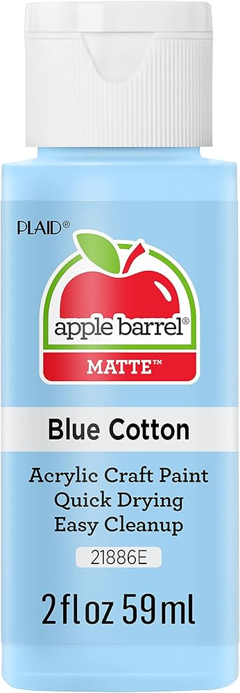 Apple Barrel Blue Cotton paint, 2 oz, 2 Fl Oz | Amazon (US)