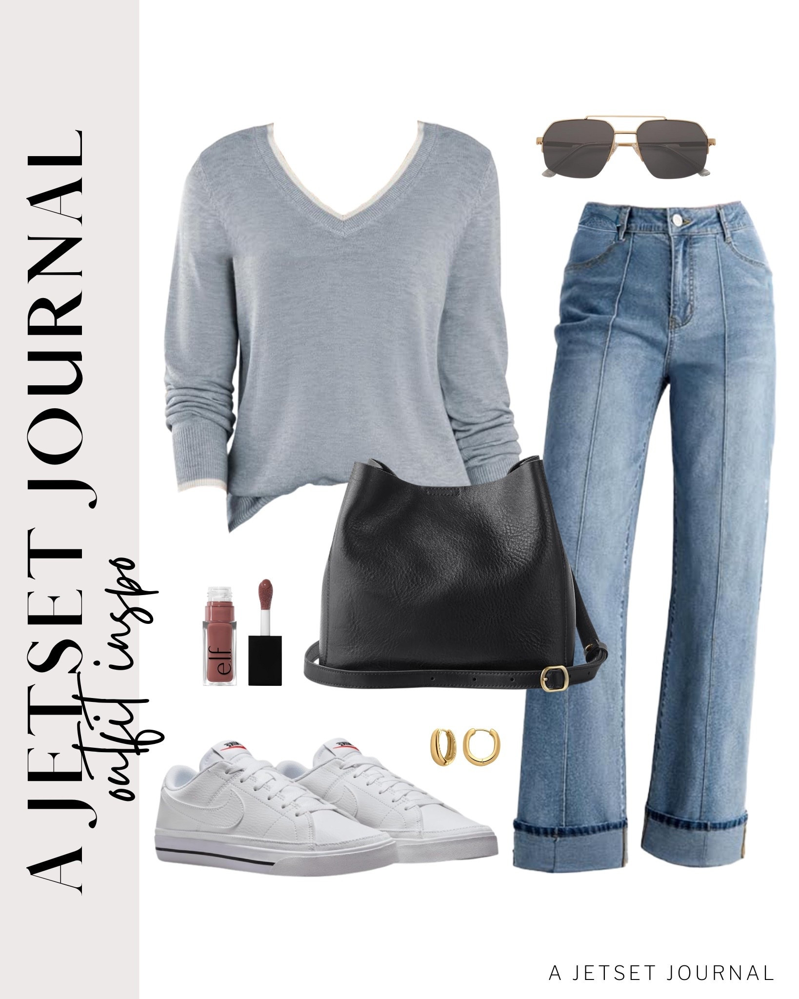 Feeling cozy and chic with these picks that are great for everyday!
v neck long sleeve, high waisted cuffed jeans, leather handbags, white sneakers, elf lip oil, casual outfit idea, running errands, winter outfit, comfy shoes, trendy look, capsule wardrobe, amazon finds, affordable style, winter outfit idea

#LTKSeasonal #LTKBeauty #LTKU