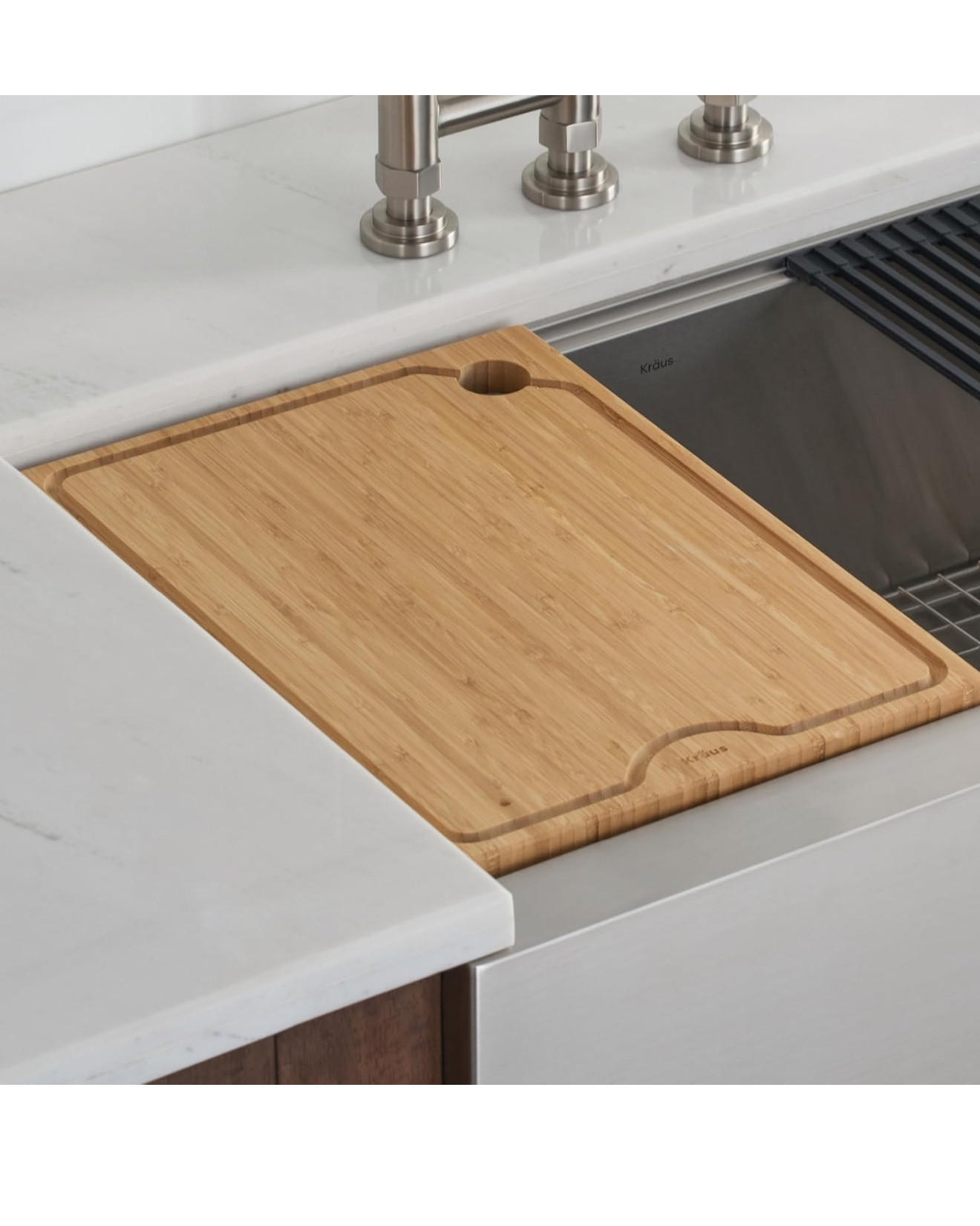 Kraus Kore Solid Bamboo Cutting Board for Workstation Kitchen Sink (16 3/4 in. x 12 in.), KCB-WS103BB #ltkkitchen #ltkhome #ltkunder50

#LTKFindsUnder50 #LTKHome