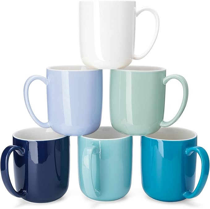 Sweese Coffee Mugs Set of 6, 20oz Large Coffee Mug Ceramic, with Big Handle, Microwavable Coffee ... | Amazon (US)